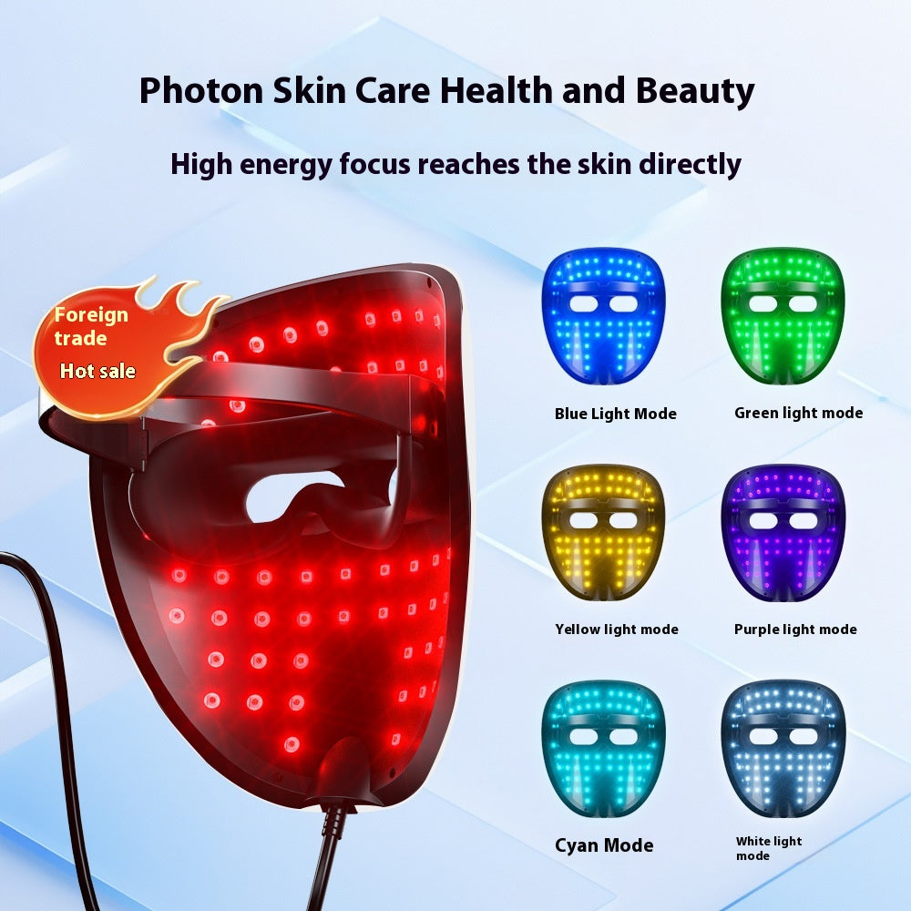 PUREVIA SKIN - masque led  thérapie lumineuse anti âge  anti acné professionnel 7 couleurs